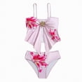 thumbnail image 1 of mgoYE Girl Swimsuits Size 7-8 Two Piece Girls Swimsuits Two Piece Bikini Set Ruffle Bathing Suit with Adjustable Strap Summer Beach Girls' Swimwear(Red,9-10 Years), 1 of 9