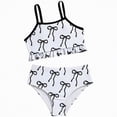 thumbnail image 1 of mgoYE Girl Swimsuits Size 8 Toddler Girl Bathing Suits Baby Bikini Swimsuit Girls Two Piece Bow Tank Top Shorts Swim Suit Baby Girls' Swimwear(White,6-7 Years), 1 of 6