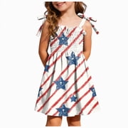 girls red white blue dress Girls Flag Dress, Blue Star Dress, Patriotic Pageant, Red White Blue Dress, 4th of July, Stars Stripes, USA, Pageant, Casual, Wear, OOC, RWB