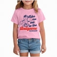 thumbnail image 1 of mgoYE Girls Black Short Sleeve Shirt Toddler Boy Girl Baseball Shirts Take Me Out to The Ballgame T Shirt Cute Sport Tees Short Sleeve Tops Summer Clothes(Pink,5-6 Years), 1 of 4