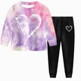 thumbnail image 1 of mgoYE Girls Clothes Fall Winter Long Sleeve Top and Leggings Pants Set Casual Daily Outfits for Toddler Girl(Purple,3-4 Years), 1 of 9