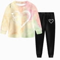 thumbnail image 1 of mgoYE Girls Clothes Fall Winter Long Sleeve Top and Leggings Pants Set Casual Daily Outfits for Toddler Girl(Yellow,3-4 Years), 1 of 9