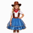 thumbnail image 1 of mgoYE Girls Western Cowgirl Outfits with Kids Halloween Outfit, Dress Up Party Outfit, 1 of 6