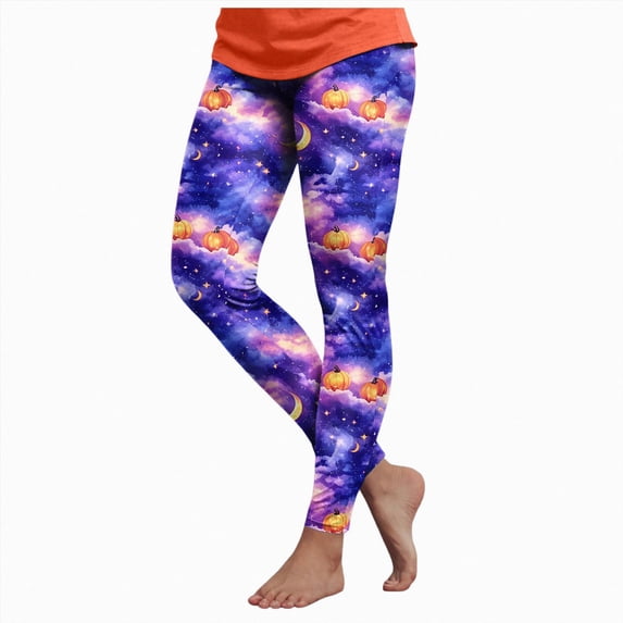 mgoYE Halloween Pajamas Women Pants High Waisted Tummy Control Printed Soft Stretchy Workout Yoga Pants Woman Leggings Size XXL