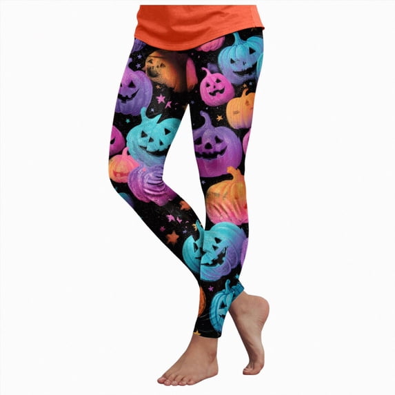 mgoYE Halloween Pants Women Loose Fit Wide Leg Trouser Pants Casual Elastic Waist Drawstring Palazzo Pants Legging for Women Size L