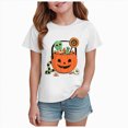 thumbnail image 1 of mgoYE Halloween Shirts for Toddler Girls Boys Graphic Tees Boys Girls's Halloween Print Crew Neck T-Shirt, Funny T-shirts Girl Shirt, 1 of 6