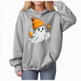 thumbnail image 1 of mgoYE Halloween Sweatshirt Kids Girls Boys Spooky Season Sweatshirt Halloween Pumpkin Ghost Fall Tees Top|Grey 4-5 Years, 1 of 9