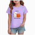 thumbnail image 1 of mgoYE Halloween Tshirts Kids Vintage Halloween Tshirt Graphic Shirts Funny Retro Short Sleeve Tops Tshirts Girls 2-3 Years, 1 of 6