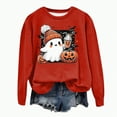 thumbnail image 1 of mgoYE Halloween Womens Clothing T Shirts for Women Casual Western Graphic Pullover Tops Hoodies Tees Cowgirls Country Outfits(Red,S), 1 of 3