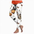 thumbnail image 1 of mgoYE Halloween Womens Leggings Cute Pumpkin Ghost Print PJs Bottoms Causal Soft Long Lounge Pants Sleepwear Women's Leggings Size XL, 1 of 7