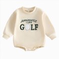 thumbnail image 1 of mgoYE Infant Baby Boy Girl Romper Golf Play Ball Embroidered Romper Long Sleeve Bodysuit Newborn Playsuit(White,12-18 Months), 1 of 8