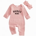 thumbnail image 1 of mgoYE Infant Baby Girl Fall Outfit Sweatshirt Romper Daddy's Girl Long Sleeve Jumpsuit Newborn Clothes(Light Pink,3-6 Months), 1 of 7