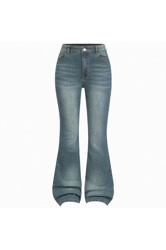 Jean for Girls 7-16 Bow Jeans for Girls Wide Leg Baggy Denim Pants Cute High Waisted Trousers Kids Casual Y2k Streetwear with Pockets Ripped Jeans for Girls|Light Blue 5-6 Years