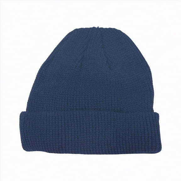 mgoYE Kids Beanie Winter Soft Warm Knit Cap Children Classic Autumn Cozy Hats Youth Unisex for Girl Boy(Navy,1-9 Years)