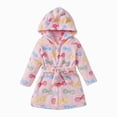 thumbnail image 1 of mgoYE Kids Boys Girls Flannel Bathrobe 2T 3T 4T 5T 6T 7T Cartoon Robe Soft Plush Nightgowns Hooded Toddler Plush Robes Toddler Clothes Size 5-6 Years, 1 of 9