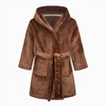 thumbnail image 1 of mgoYE Kids Little Boys Girls Hooded Bathrobe 2T 3T 4T 5T 6T 7T Toddler Fleece Robe Pajamas Sleepwear for Lounging 5-6 Years, 1 of 9