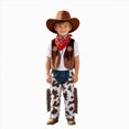 thumbnail image 1 of mgoYE Kids Toddler Baby Boys Sleeveless CowBoys Clothes Sets for Kids Children Cute Vest Hat Scarf Pants 4pcs Set Party Fantasia Shirt Up Boy Outwear, 1 of 5