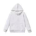 thumbnail image 1 of mgoYE Little Girls Clothes Boys Girls Youth Solid Classic Hoodies Soft Hooded Pullover Sweatshirts for Children (Yellow,5-6 Years), 1 of 2