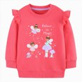 thumbnail image 1 of mgoYE Little Girls Sweatshirts 2T 3T 4T 5T 6T 7T Cotton Long Sleeve Crewneck Pullover Toddler Kids Winter Warm Shirt Sweater Tops(Hot Pink,2-3 Years), 1 of 9