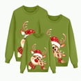 thumbnail image 1 of mgoYE Matching Family Christmas Sweatshirts Xmas Funny Pullover Tops Long Sleeve Holiday Shirts for Mom Dad Clothes(Green,M), 1 of 4