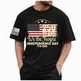 thumbnail image 1 of mgoYE Men American Flag Shirt 4th of July T-Shirt Patriotic Short Sleeve Tee USA Flag Stripe Star Summer Blouse Tops 250th Anniversary USA Shirt Crew Neck(Black,L), 1 of 5