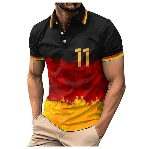 MgoYE Men Shirts Casual Polo For Comfortable Fit Collared 