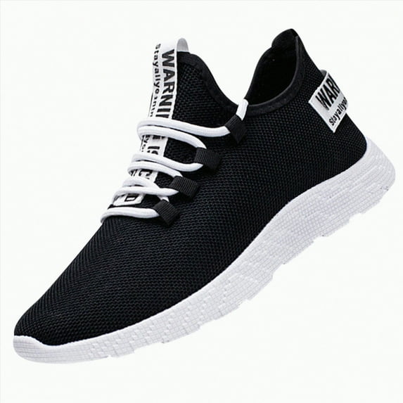 mgoYE Men's Non Slip Shoes, Lightweight Mens Work Shoes Sneakers|Black 7
