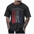 thumbnail image 1 of mgoYE Mens AirForce Patriotic Shirts American Flag T-Shirt 4th of July Short Sleeve USA Memorial Day Tee Tops Black XL, 1 of 3