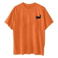 thumbnail image 1 of mgoYE Mens Big and Tall T Shirts Men's Loose Fit Heavyweight Short-Sleeve T-Shirt(Orange,S), 1 of 2