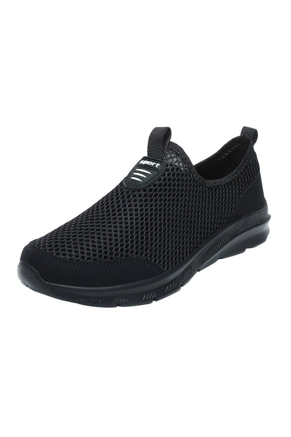 Mens Casual Shoes Men's Slip-on Walking Shoes, Gym Workout Restaurant Fashion Sneakers|Black 9