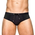 thumbnail image 1 of mgoYE Mens Swim Briefs Men’s Swim Briefs Low Rise Quick-Dry Swimsuit Athletic Training Swimwear Swimsuit Men|Black,M, 1 of 9