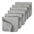 thumbnail image 1 of mgoYE Muslin Burp Cloths Cotton Large 20''x10'' Extra Soft and Absorbent 6 Pack Baby Burping Cloth for Boys Girls|Grey 0-24 Months, 1 of 5