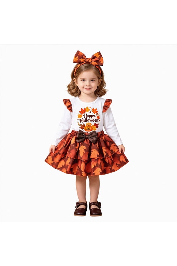 My First Thanksgiving Baby Girl Outfit Newborn Turkey Romper Bow Tulle Skirt Fall Winter 2Pcs Skirts Outfits(Rose Gold,18-24 Months)