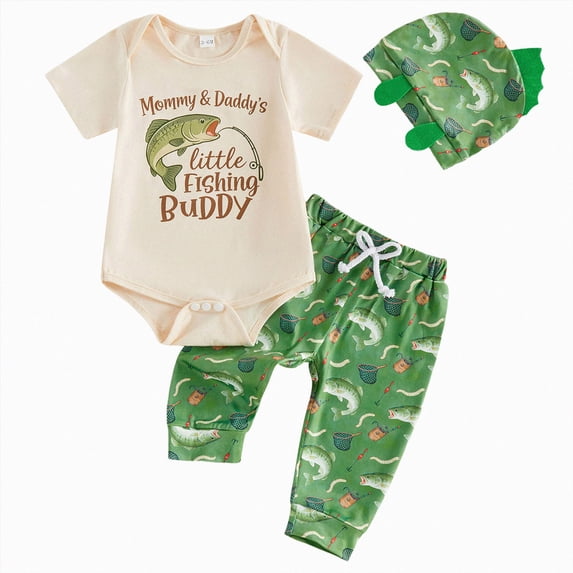 mgoYE New Born Clothes Baby Boy Baby Boy Romper Fall Winter Outfit Waffle Long Sleeve Romper Jumpsuit With Hat Infant Cute Newborn Boy Clothes Size 3-6 Months
