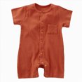 thumbnail image 1 of mgoYE New Born Clothes Baby Boy Baby Romper with Newborn Hats Footless Long Sleeve Solid Onesie Hi Im New Here Size 0-3 Months, 1 of 5