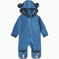 thumbnail image 1 of mgoYE Newborn Baby Boy Clothes Color Block Long Sleeve Zipper Hooded Romper Fall Winter One Piece Outfits(Blue,18-24 Months), 1 of 9