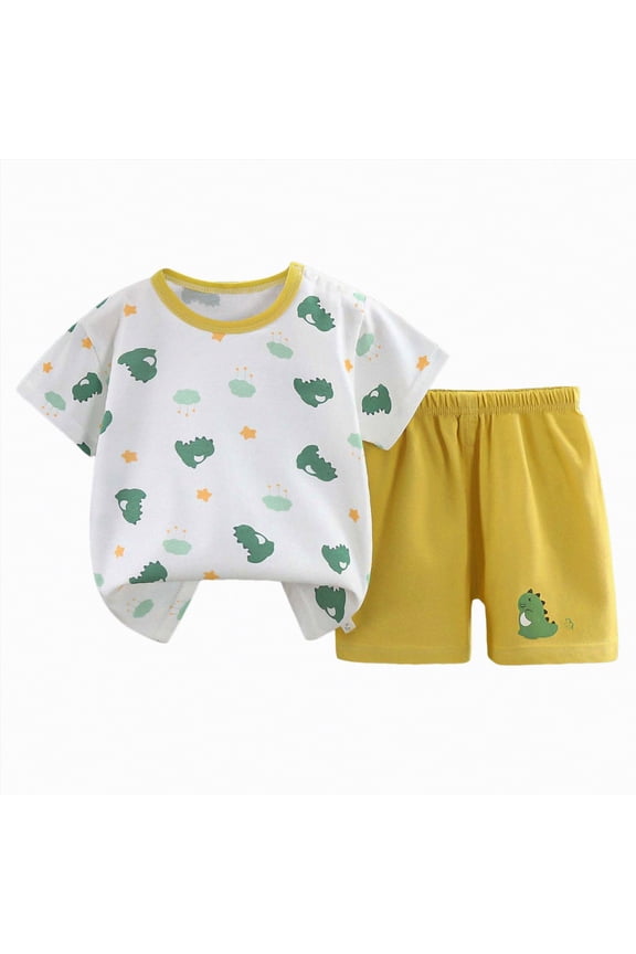 Newborn Baby Boy Clothes Toddler Girls Boys Shorts Sets,Kids Casual Cute Shorts Sleeve Tops with Pants 2Pcs Clothes Outfits Summer|White 4-5 Years