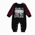 thumbnail image 1 of mgoYE Newborn Baby Boy Girl Fall Winter Christmas Clothes 3 6 9 12 Month Plaid Long Sleeve Romper Jumpsuit Cute Infant One Piece Outfit(Black,0-3 Months), 1 of 9