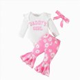 thumbnail image 1 of mgoYE Newborn Baby Girl Clothes Animals Style Long Sleeve Ruffle Romper Pants Set 3PCS, 1 of 7