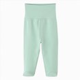 thumbnail image 1 of mgoYE Newborn Infant Baby Boys Girls Soft High Waist Footed Pants Casual Leggings with Feet Size 6-9Months, 1 of 9