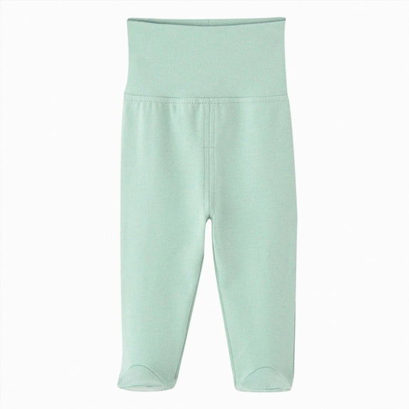 mgoYE Newborn Infant Baby Boys Girls Soft High Waist Footed Pants Casual Leggings with Feet Size 6-9Months