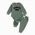 thumbnail image 1 of mgoYE Newborn Photography Outfits Boy Newborn Baby Boy Clothes Hunting Long Sleeve Romper Shirt Tops Pants Fall Winter Outfits Hat Set Size 0-3 Months, 1 of 5