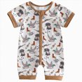 thumbnail image 1 of mgoYE Preemie Baby Clothes Newborn Baby Boy Fall Clothes Mamas Boy Letter Embroidery Long Sleeve Romper Waffle Stripe Winter Jumpsuit Oneise Size 3-6 Months, 1 of 5