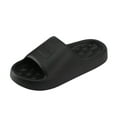 thumbnail image 1 of mgoYE Slide Sandals Women Women Flip Flops Basic Plain Slippers Slip On Sandals Slides Casual Peep Toe Beach|Black 9, 1 of 7
