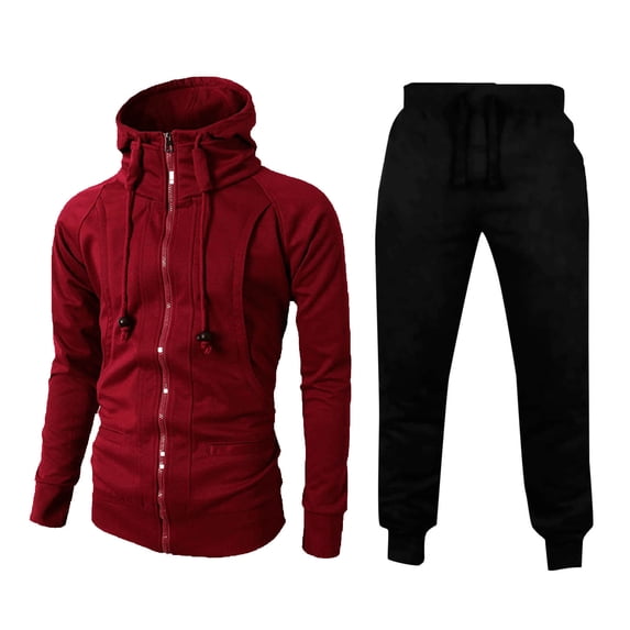 mgoYE Sweat Suits Men Tracksuits 2 Piece Sets Athletic Jogging Suits Casual Outfits for Men Mens Tracksuit 4x| 3XL
