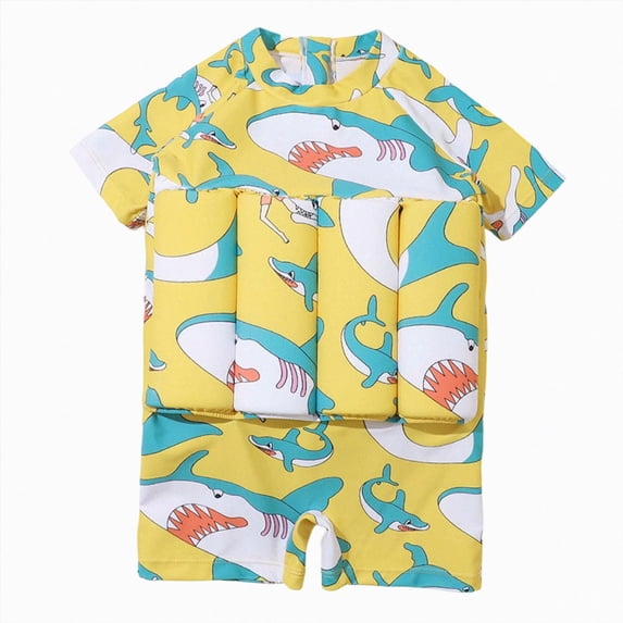 mgoYE Swimsuit for Toddlers Boys Girls Bathing Suit Baby Kids Learn to Swim Suit Beach Pool|Yellow 2-3 Years