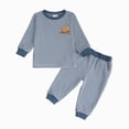 thumbnail image 1 of mgoYE Toddler Baby Boy Clothes Cute Set Long Sleeve Sweatshirt Pullover Top Pant Fall Winter Outfits, 1 of 9