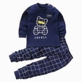 thumbnail image 1 of mgoYE Toddler Baby Boy Fall Outfits 6 12 18 24 Months 2T 3T 4T 5T Baby Clothes Pullover Pants Sets Toddler Winter Clothes(Navy,6-7 Years), 1 of 6