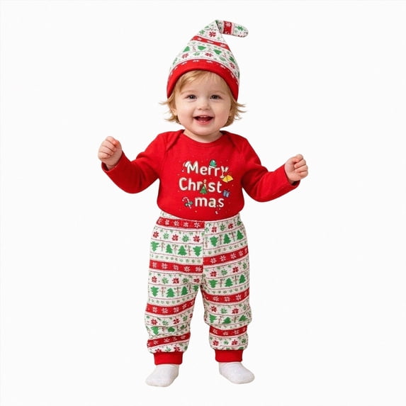 mgoYE Toddler Baby Boy Long Sleeve Pullover Tops + Pants 2Pcs Outfit Fall Winter Outfits Graphic Print Toddler Boy Clothes