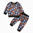 thumbnail image 1 of mgoYE Toddler Baby Girl Halloween Outfit Long Sleeve Cute Print Sweatshirt Shirt Tops + Pants Fall Winter Clothes Set Size 2-3 Years, 1 of 4
